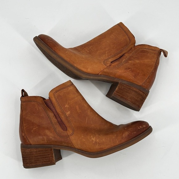Kork-Ease Tan Ankle Boots - Picture 1 of 8